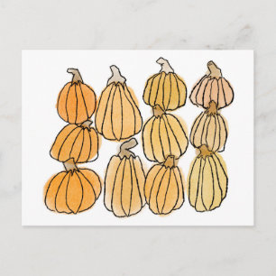 Cartão Postal Pumpkins