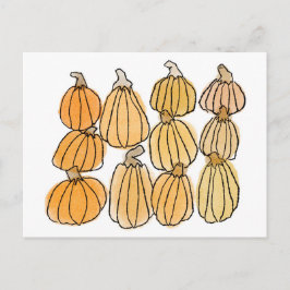 Cartão Postal Pumpkins