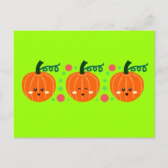 Cartão Postal Pumpkins (Frente)
