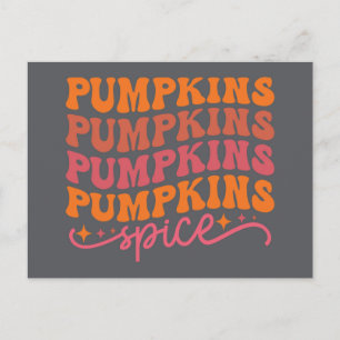 Cartão Postal Pumpkins Pumpkins Pumpkins Pumpkins Pumpkins Spice