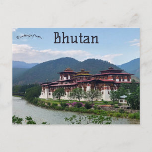 Cartão Postal Punakha Dzong Butão