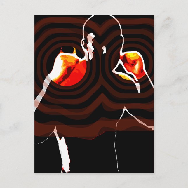 Cartão Postal punhos de fogo. (Frente)