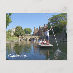 Cartão Postal punir o rio Cam em Cambridge