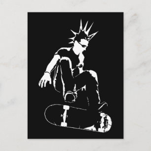 Cartão Postal punk do skate