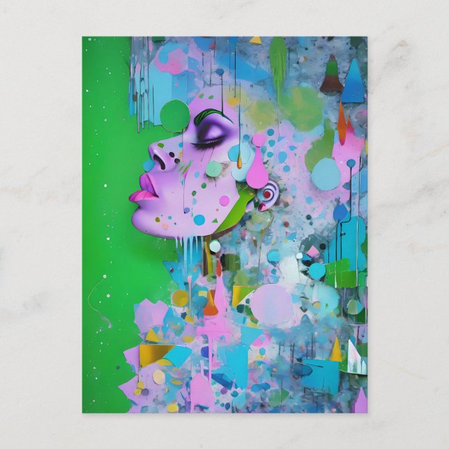 Cartão Postal Punk - Ken Gage Surreal Art (Frente)