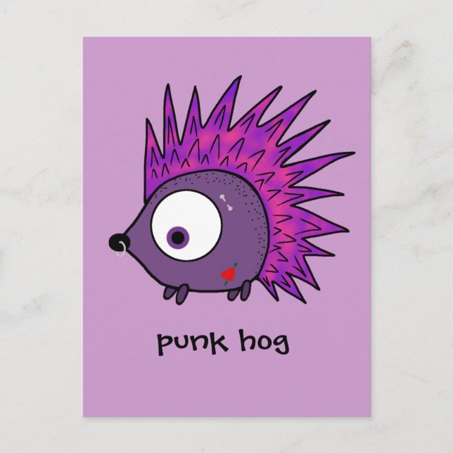 Cartão Postal Punk, o porco (Frente)