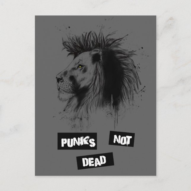 Cartão Postal punks não morto (Frente)