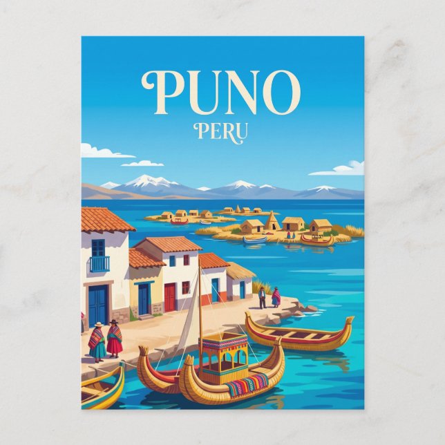 Cartão Postal Puno Peru (Frente)