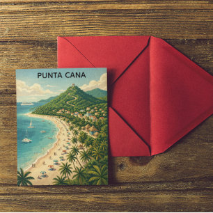 Cartão Postal Punta Cana Antiga República Dominicana Tropical