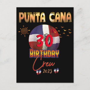 Cartão Postal Punta Cana República Dominicana Aniversário 