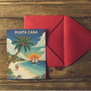 Cartão Postal Punta Cana República Dominicana Viagens Antigas