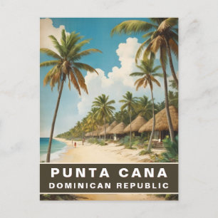 Cartão Postal Punta Cana — República Dominicana Viagens vintage