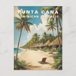 Cartão Postal Punta Cana — República Dominicana Viagens vintage