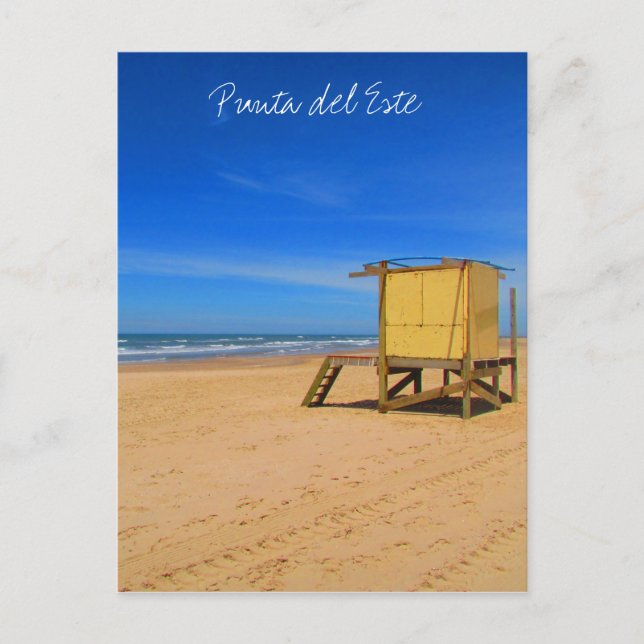 Cartão Postal punta del este Beach (Frente)