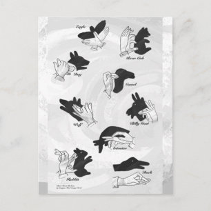 Cartão Postal Puppetes de Sombra