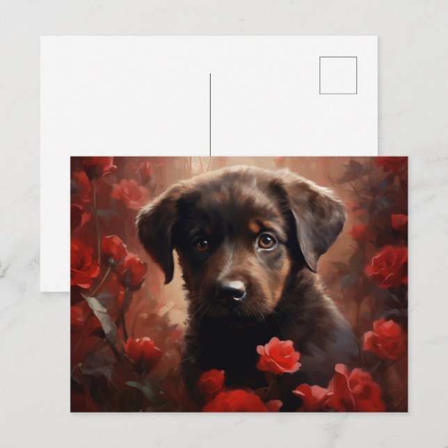 Cartão Postal Puppy (Frente/Verso)