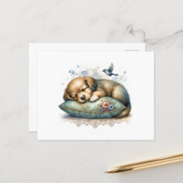Cartão Postal Puppy Bonito Restrito