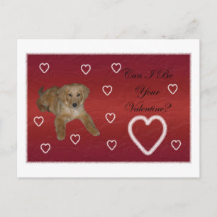 Cartão Postal Puppy Love