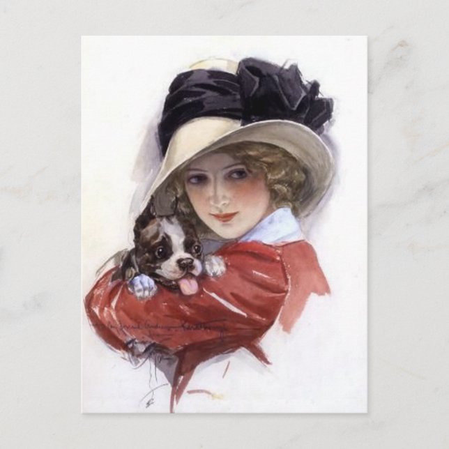 Cartão Postal Puppy Love (Frente)