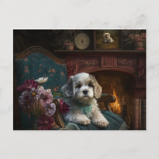 Cartão Postal Puppy Love (Frente)