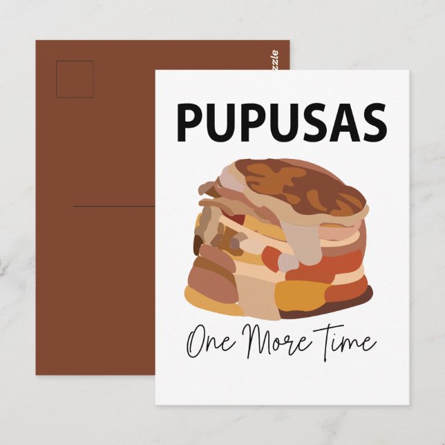 Cartão Postal Pupusas El Salvador Salvador Bread Pupusas (Frente/Verso)