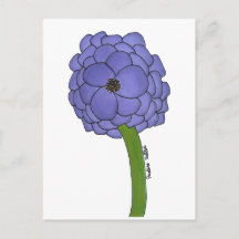 Purple Flower- Blank