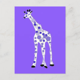 Cartão Postal PURPLE Giraffe