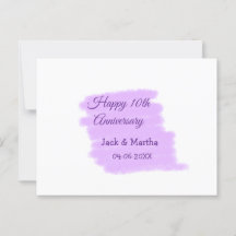 Púrpura aquarela esplaquecer o 10º aniversário mod