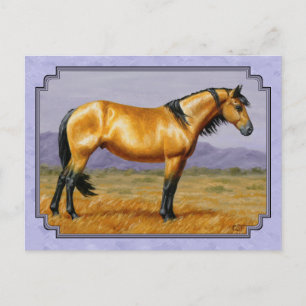 Cartão Postal Púrpura De Pele De Cavalo Selvagem
