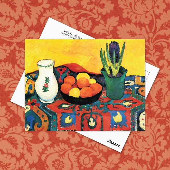 Cartão Postal Púrpura de Vida Contínua Hyacinth August Macke (Criador carregado)