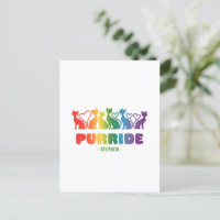 Purride - Rainbow Cat Silhouette LGBTQ+ Pride Pun