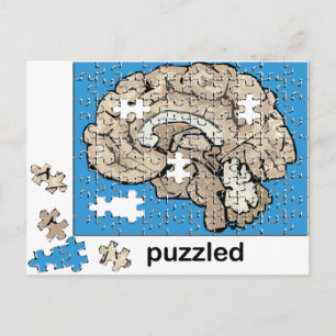 Cartão Postal Puzzled
