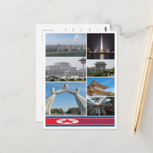 Cartão Postal Pyongyang - Coreia do Norte -