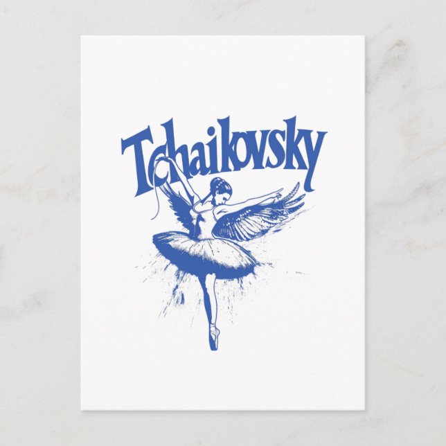 Cartão Postal Pyotr Ilyich Tchaikovsky, LAKE SUAN (Frente)