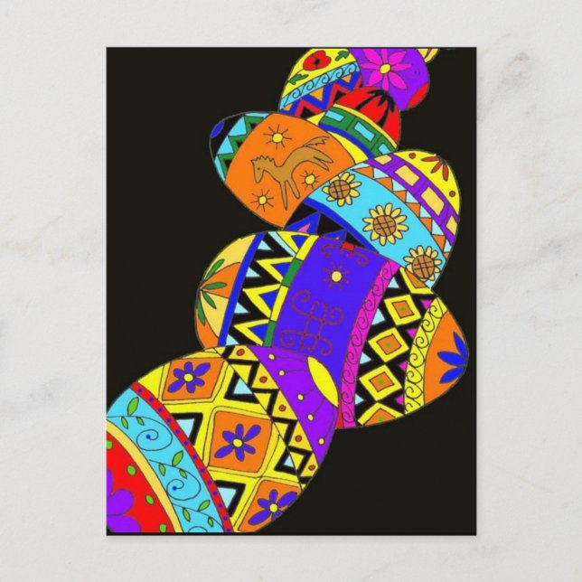Cartão Postal Pysanky (Frente)