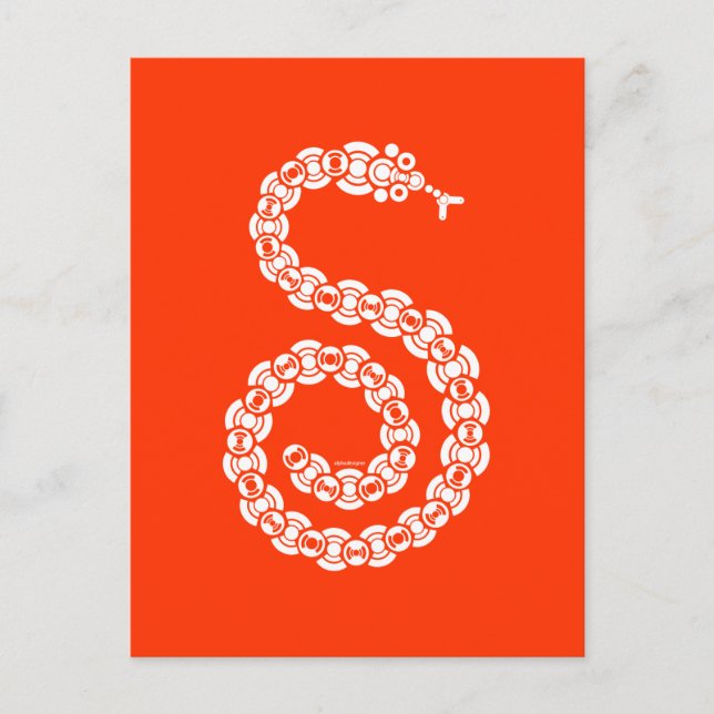 Cartão Postal Python sem fio (Frente)