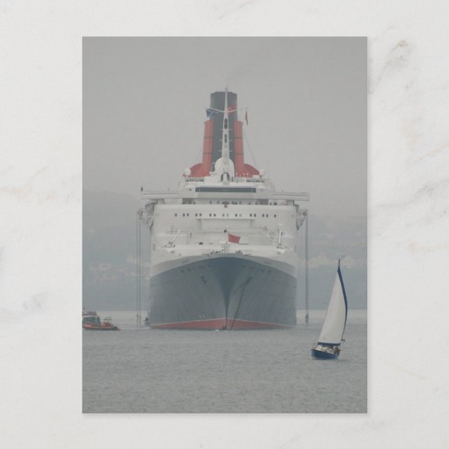 Cartão Postal QE2 no River Forth (Frente)