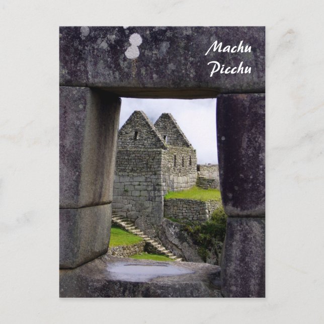 Cartão Postal quadrado de machu (Frente)