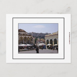 Cartão Postal Quadrado de Monasteraki em Atenas, piscina