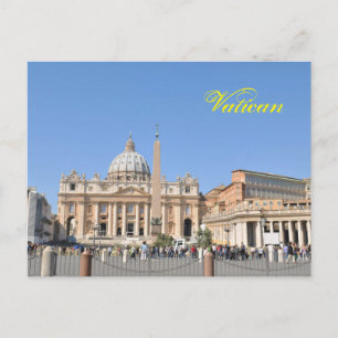 Cartão Postal Quadrado de San Pietro no vaticano, Roma, Italia