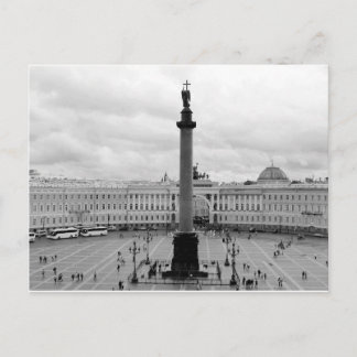 Cartão Postal Quadrado do palácio de B&W