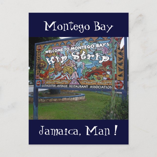 Cartão Postal quadril jamaica (Frente)