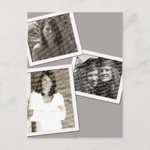 Cartão Postal Quadro da foto do formando 3