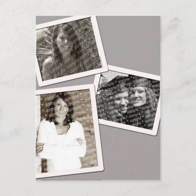 Cartão Postal Quadro da foto do formando 3 (Frente)