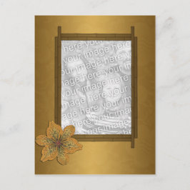 Cartão Postal Quadro de bambu