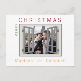 Cartão Postal Quadro de Fotografias da Janela Falsa