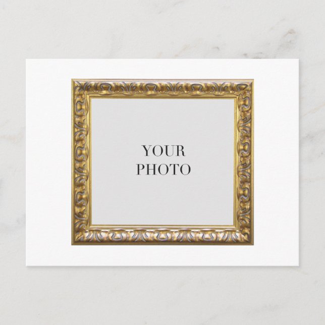 Cartão Postal Quadro de Fotografias Pessoal Elegante (Frente)