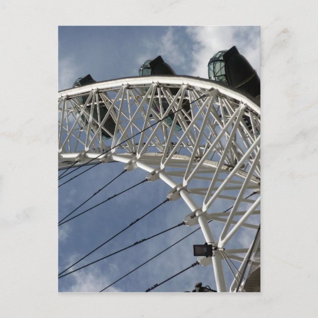 Cartão Postal quadro de olhos londres (Frente)