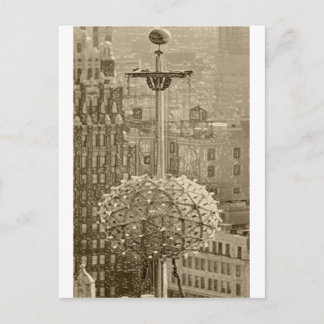 CARTÃO POSTAL QUADRO DE TEMPO DE VINTAGEM