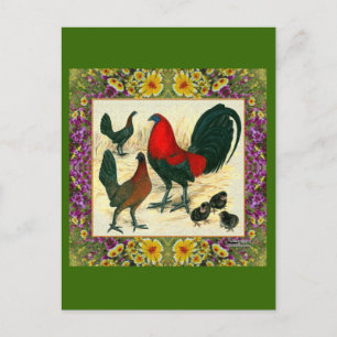 Cartão Postal Quadro Flor de Jogo